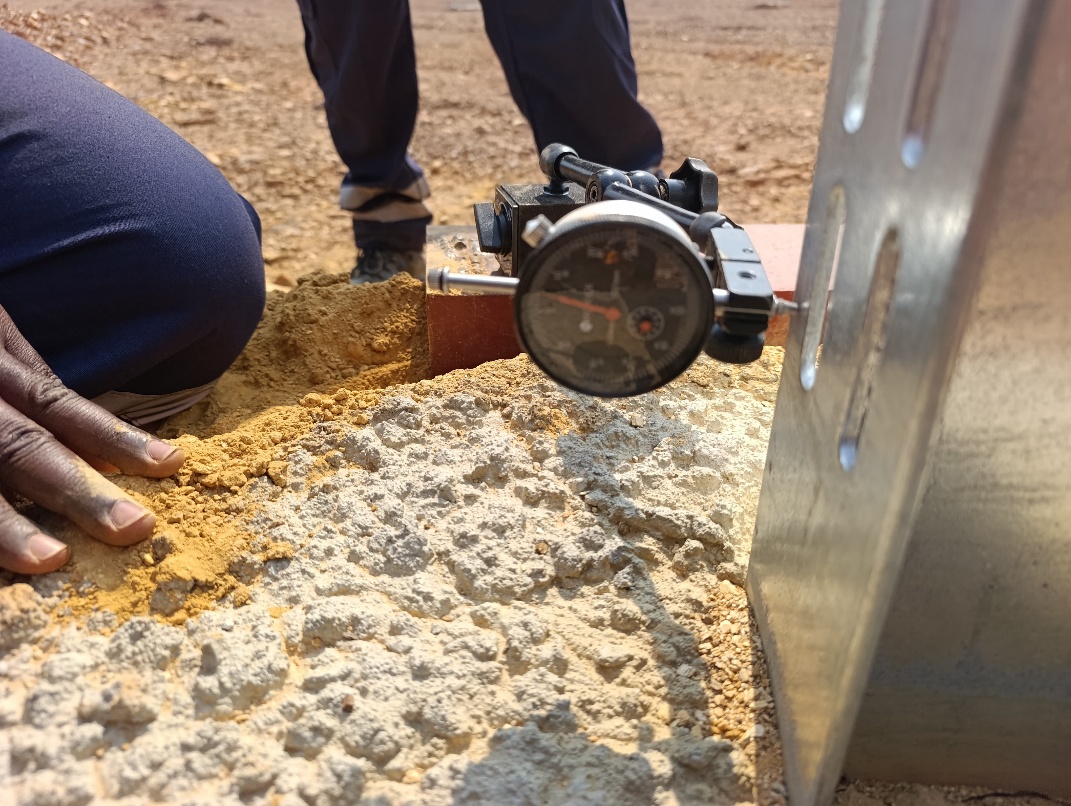 Solar pile field testing